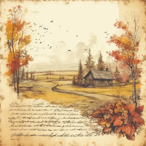 "Autumn Song" by Taylor Made Journals // Creative Expressions // 8 x 8 inch Paper Pad