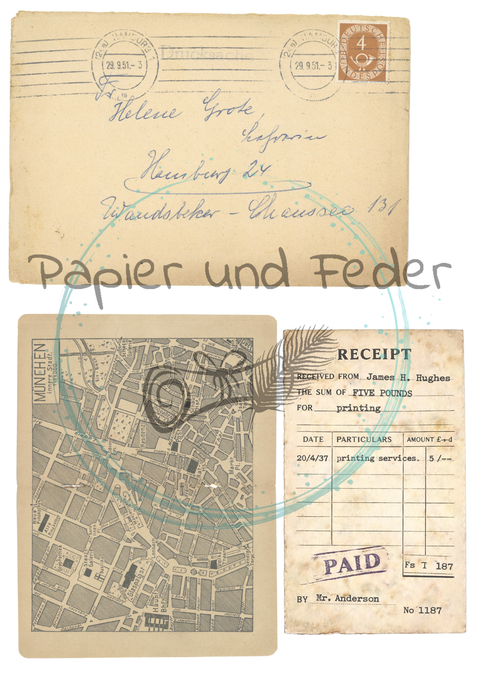 "Papierfundstücke vergangener Zeiten" Vol. 1 // Label- & Ephemera-Set // Papier & Feder // 16 Seiten // einseitig bedruckt // 160 g/m²