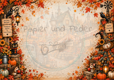 Design paper "Moin &amp; Ahoy" // 12 pages // DIN A 4 // printed on both sides
