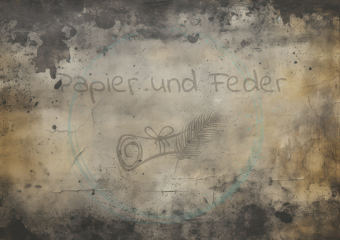 Designpapier "Dunkle Geheimnisse" // 8 Blatt // DIN A 4 // doppelseitig bedruckt // 110 g/m²