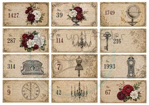 Design paper "Betty's herb garden" // 12 pages // DIN A 4 // printed on both sides