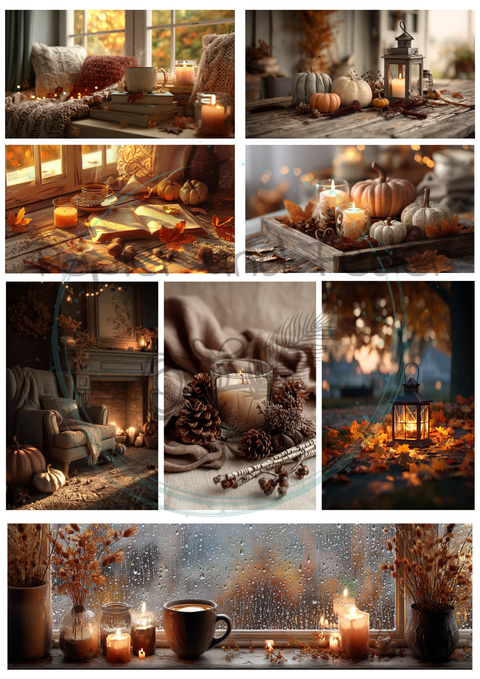 Hyggetid "Herbst" // Label- & Ephemera-Set // Papier & Feder // 10 Seiten // einseitig bedruckt // 160 g/m²