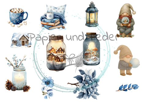 18 Die Cuts for the paper set "Moin &amp; Ahoy" // various sizes // 200g/m²