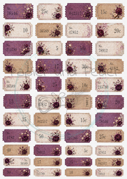 Design paper "Betty's herb garden" // 12 pages // DIN A 4 // printed on both sides