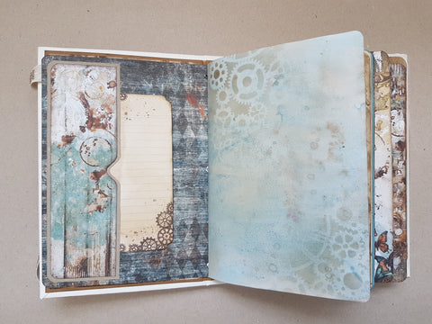 Journal A5 "Mists of Toolbox Town" // handmade by Melly 