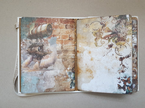 Journal A5 "Mists of Toolbox Town" // handmade by Melly 