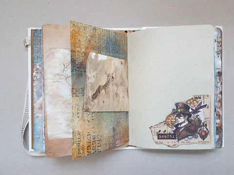 Journal A5 "Mists of Toolbox Town" // handmade by Melly 