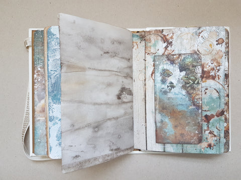 Journal A5 "Mists of Toolbox Town" // handmade by Melly 