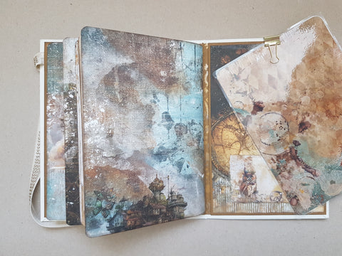 Journal A5 "Mists of Toolbox Town" // handmade by Melly 