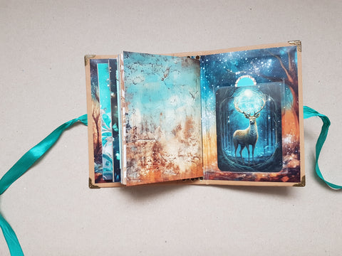 Journal A6 "Fantasy Forest" // handgemacht von Melly