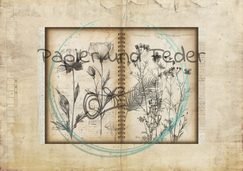 "Das Sketchbuch der Natur" // Papier & Feder // 24 Seiten // 20,5 cm x 14,3 cm (DIN A 6)
