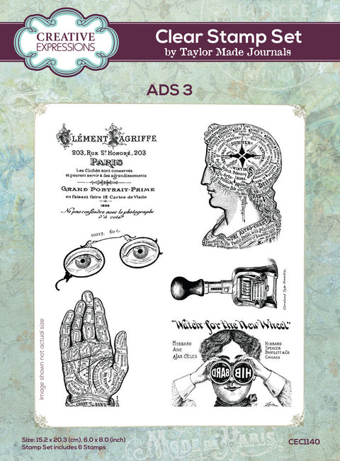 Creative Expressions Stempel A 5 // Taylor Made Journals // "ADS 3"