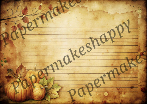 "Autumn &amp; Pumpkins" // Papermakeshappy // 12 sheets of design paper // printed on both sides