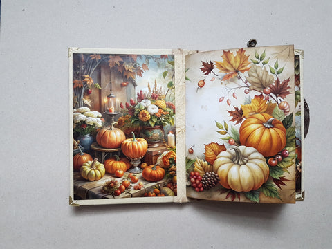 Journal A 5 "Autumn & Pumpkins" // handgemacht von Melly