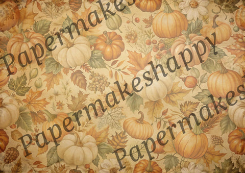 "Autumn &amp; Pumpkins" // Papermakeshappy // 12 sheets of design paper // printed on both sides