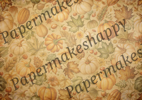 "Autumn &amp; Pumpkins" // Papermakeshappy // 12 sheets of design paper // printed on both sides