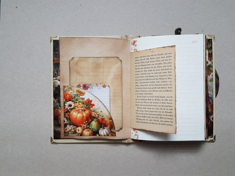 Journal A 5 "Autumn & Pumpkins" // handgemacht von Melly