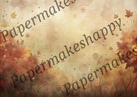 "Autumn &amp; Pumpkins" // Papermakeshappy // 12 sheets of design paper // printed on both sides