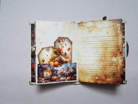 Journal A 5 "Autumn &amp; Pumpkins" // handmade by Melly 