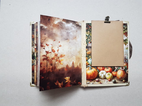 Journal A 5 "Autumn & Pumpkins" // handgemacht von Melly