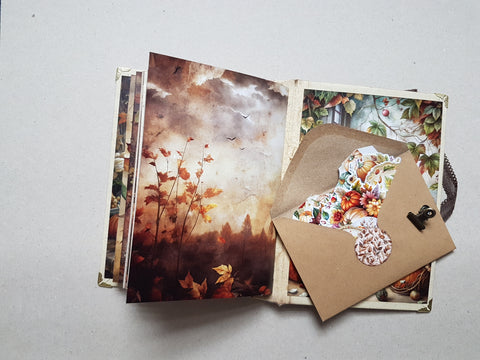 Journal A 5 "Autumn &amp; Pumpkins" // handmade by Melly 