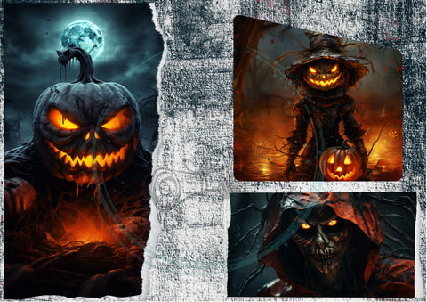 Ephemera Avis zum Papiserset "Halloween 2023" // 12 Seiten // DIN A 5 // doppelseitig bedruckt