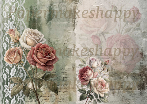 "Beautiful Flowers" // Papermakeshappy // 7 Blatt Designpapier // doppelseitig bedruckt