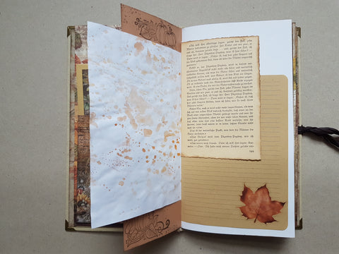 Big Slimline Journal "Autumn Moods" // handmade by Melly 