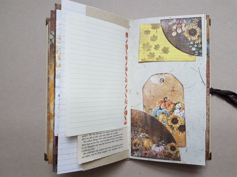 Big Slimline Journal "Autumn Moods" // handmade by Melly 