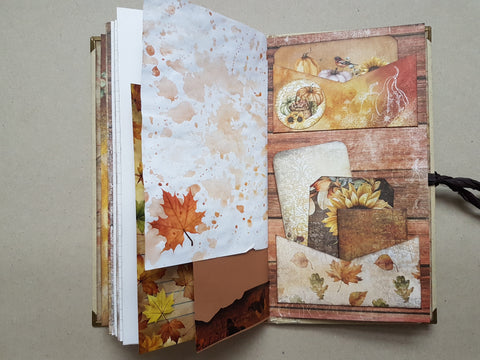 Big Slimline Journal "Autumn Moods" // handmade by Melly 