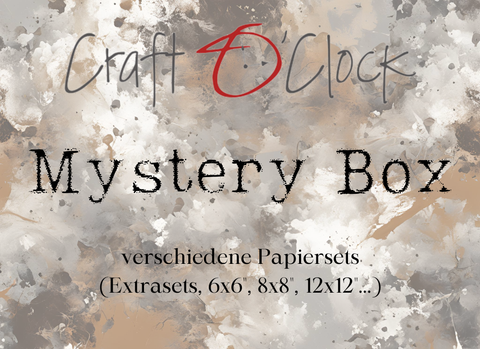 VORBESTELLUNG Craft O'Clock "Mystery Box" // 70 % Ersparnis // verschiedene Papiersets