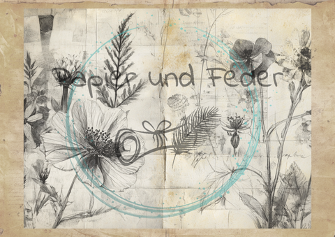 "Das Sketchbuch der Natur" // Papier & Feder // 24 Seiten // 25,5 cm x 19,6 cm