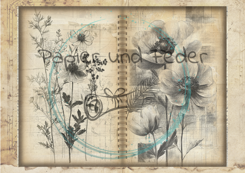 "Das Sketchbuch der Natur" // Papier & Feder // 24 Seiten // 25,5 cm x 19,6 cm