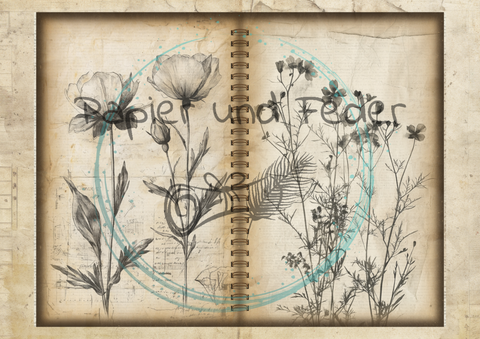 "Das Sketchbuch der Natur" // Papier & Feder // 24 Seiten // 25,5 cm x 19,6 cm