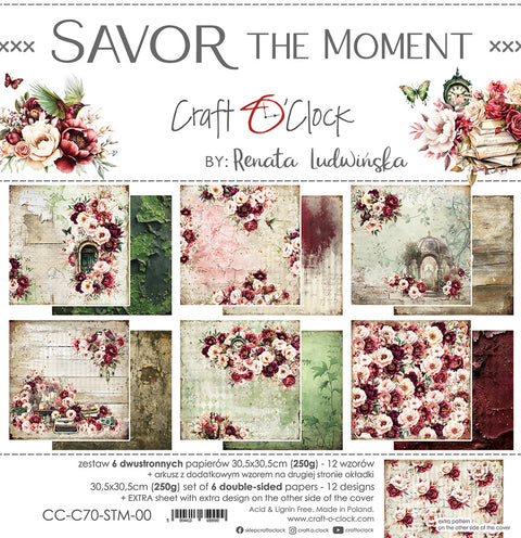 "Savor the Moment" // Craft O'Clock // 30.5 x 30.5 cm