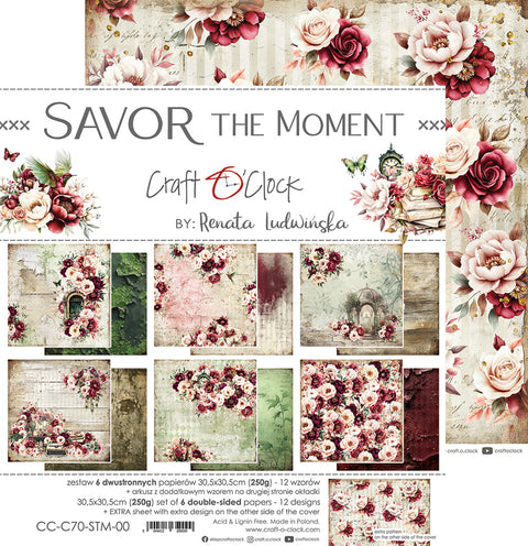 "Savor the Moment" // Craft O'Clock // 30.5 x 30.5 cm