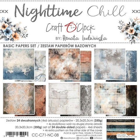 "Nighttime Chill" // Craft O'Clock // 8" x 8" // Basic Set