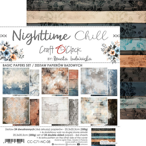 "Nighttime Chill" // Craft O'Clock // 8" x 8" // Basic Set