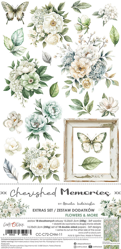 "Cherished Memories" // Extraset "Flowers" // Motive zum Ausschneiden