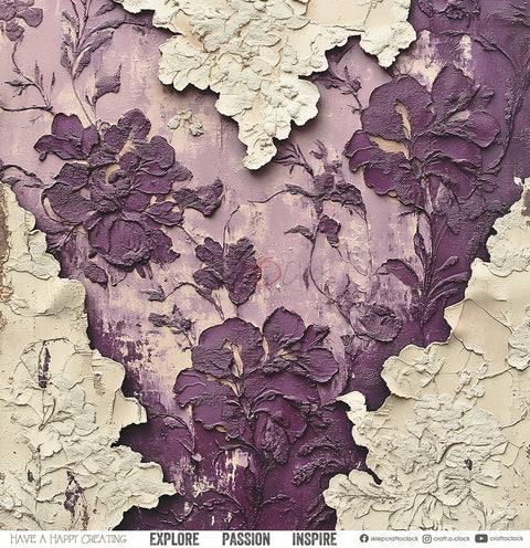 "Plum & Caramel" // Craft O'Clock // 30,5 x 30,5 cm