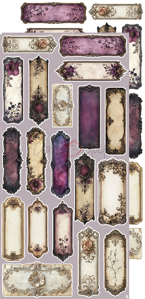 "Plum & Caramel" // Extraset "Mix" // Motive zum Ausschneiden