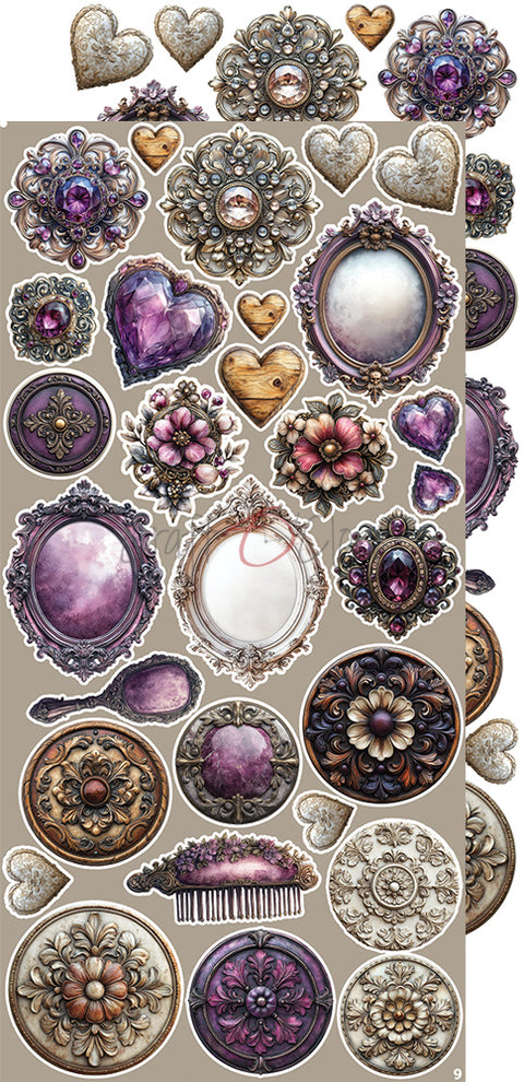 "Plum & Caramel" // Extraset "Mix" // Motive zum Ausschneiden