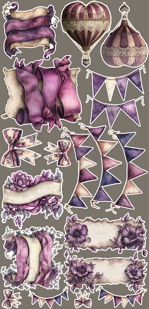 "Plum & Caramel" // Extraset "Mix" // Motive zum Ausschneiden