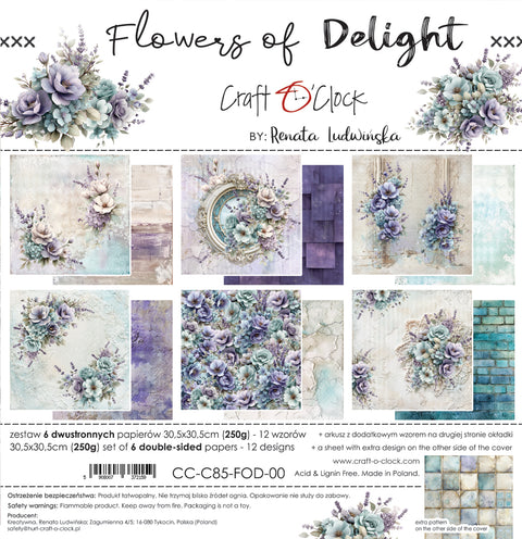 "Flowers of Delight" // Craft O'Clock // 30,5 x 30,5 cm