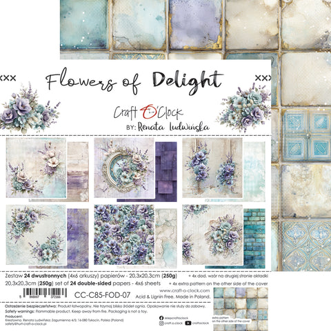 "Flowers of Delight" // Craft O'Clock // 20,3 cm x 20,3 cm // Designpapier