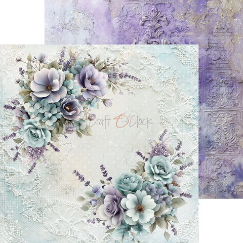 "Flowers of Delight" // Craft O'Clock // 20,3 cm x 20,3 cm // Mix Paper Set