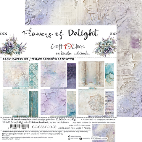 "Flowers of Delight" // Craft O'Clock // 20,3 cm x 20,3 cm // Mix Paper Set