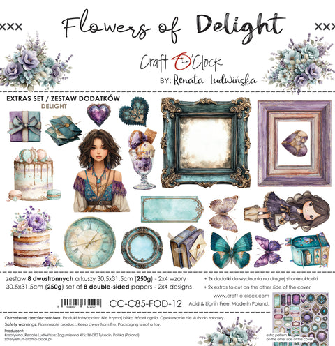 "Flowers of Delight" // Extraset "Delight" // Motive zum Ausschneiden
