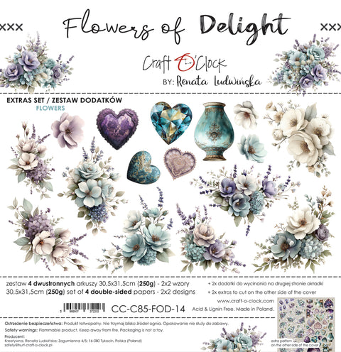 "Flowers of Delight" // Extraset "Flowers" // Motive zum Ausschneiden