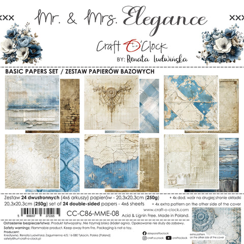 "Mr. & Mrs. Elegance" // Craft O'Clock // 20,3 cm x 20,3 cm // Basic Set